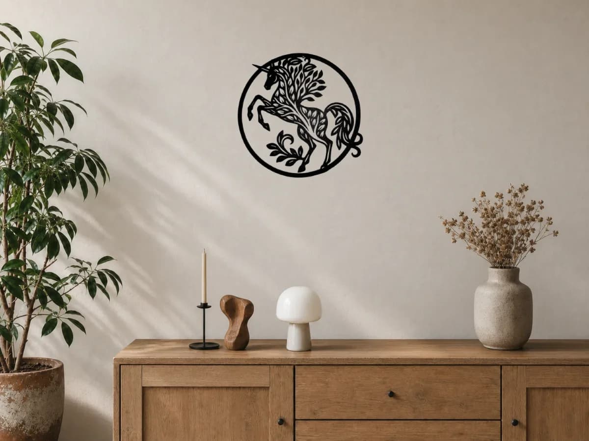 Décoration murale - Licorne des bois enchantés