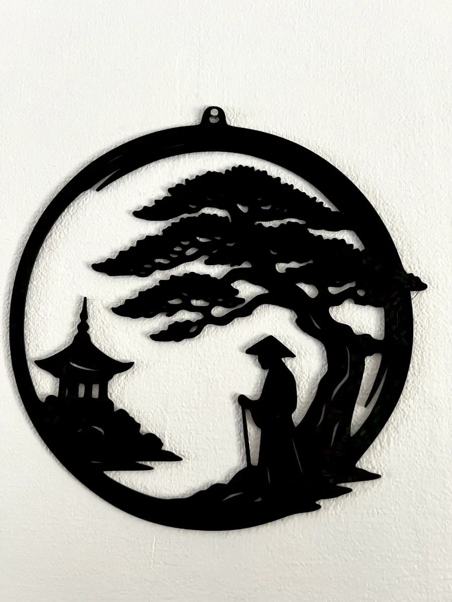 Décoration murale Zen - Samouraï sous le pin