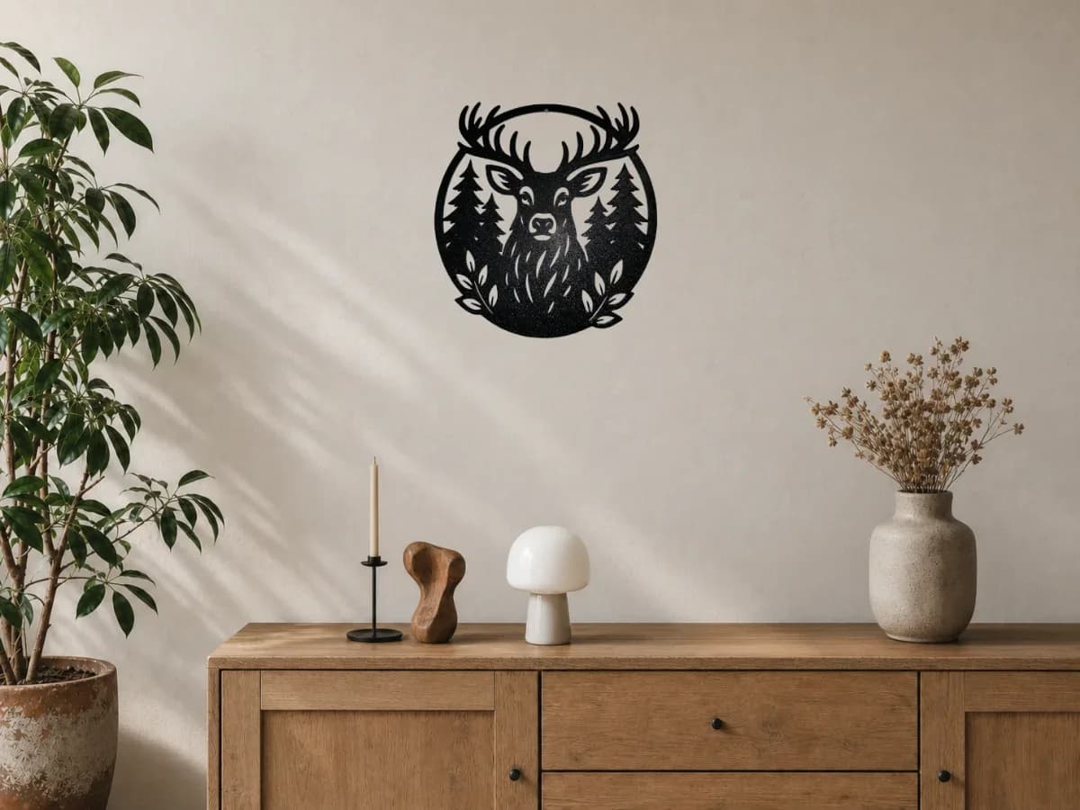 Décoration murale - Cerf dans la forêt