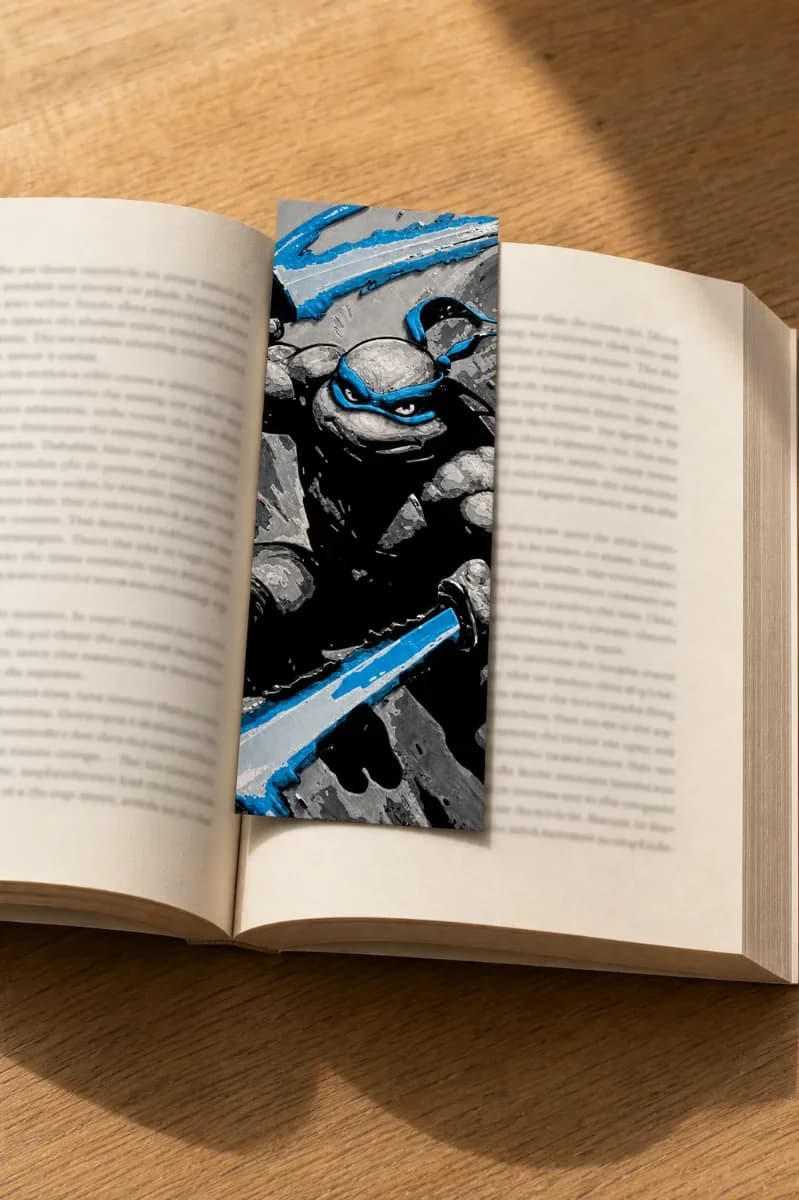 Marque page tortue Ninja : Leonardo