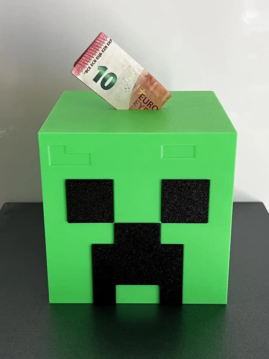Tirelire creeper minecraft