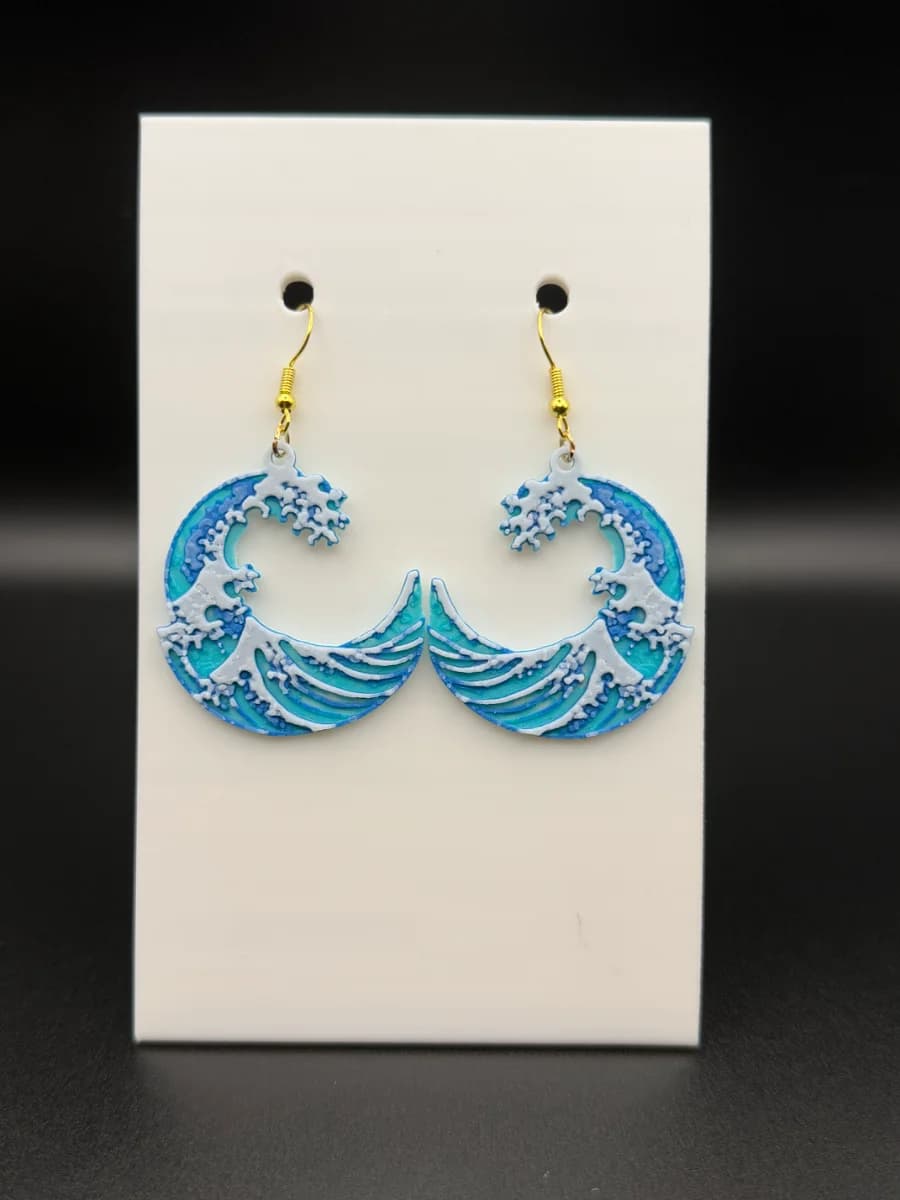 Boucles d'oreilles Grande Vague