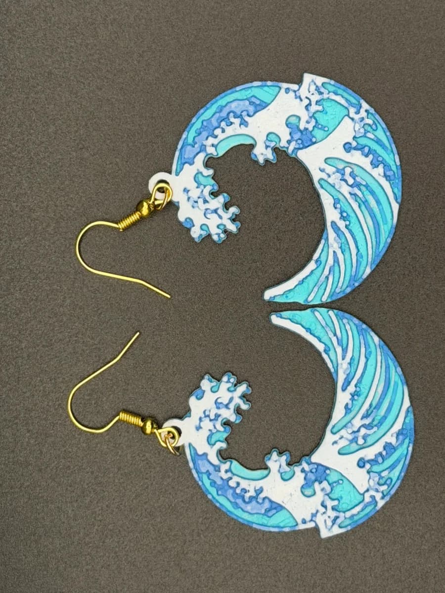 Boucles d'oreilles Grande Vague