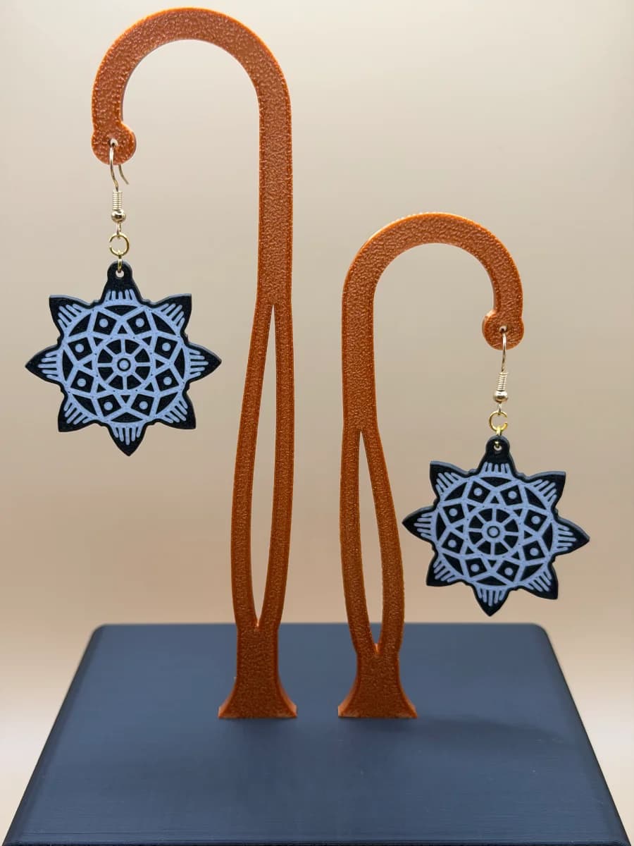 Présentoir à boucle d'oreille avec tiroir